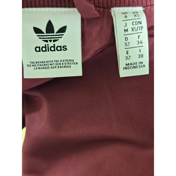 Adidas Cranberry/Purple and Black Sports Logo Monogram Jacket - Picture 6 of 7